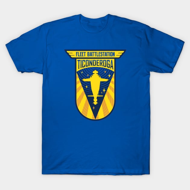 Fleet Battlestation Ticonderoga - Clean T-Shirt by DCLawrenceUK